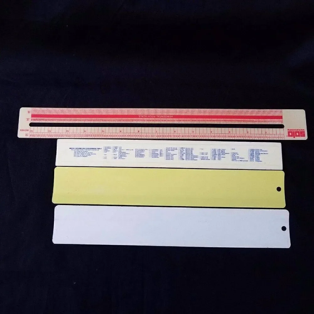 Vintage Advertising Rulers Go Navy Bobs Pianos Check Cashing Word Processing